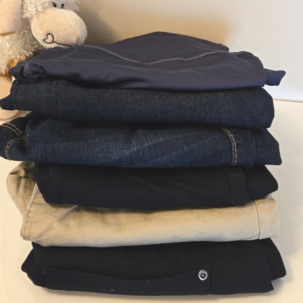 🌟Host Pick🌟Maternity Bundle 6 Pairs Denim Jeans Shorts Joggers S 8